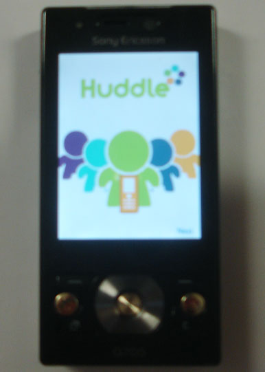 Sony Ericsson Huddle screenshot 1